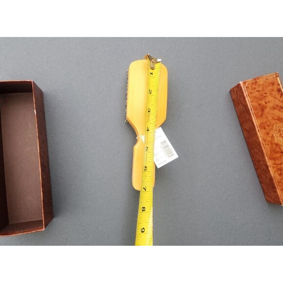 Club Style Bristle Hair Brush UNUSED With Box West Germany Wood Handle 7" - Picture 7 of 12